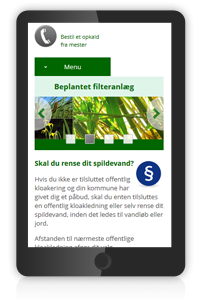 rensditspildevand.dk site create de inovativ - varianta mobil