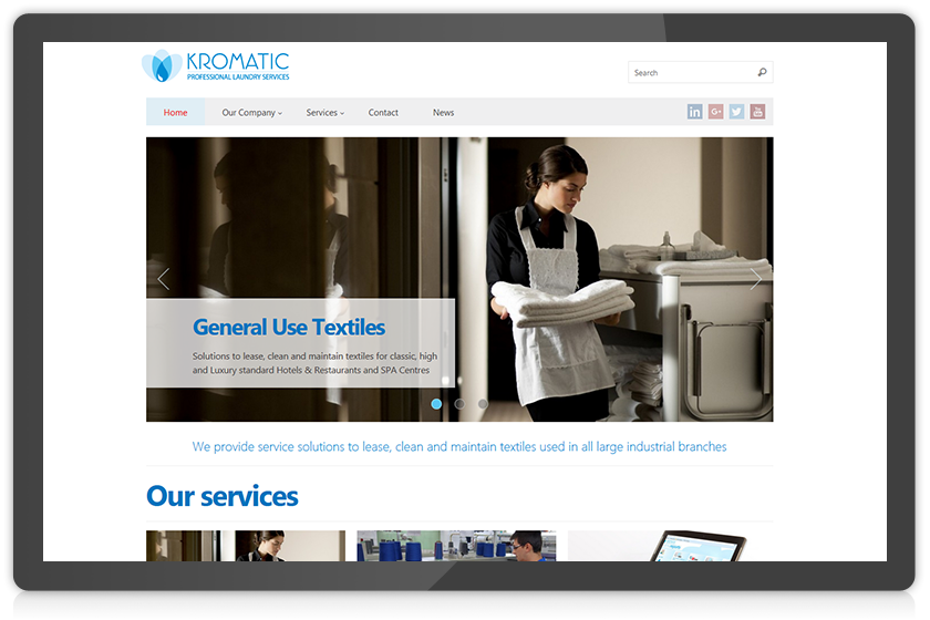 kromatic.ro site create de Inovativ - varianta desktop