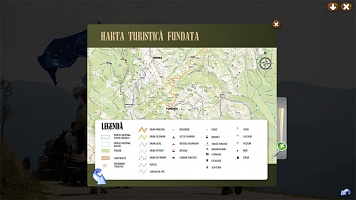 Harta turistică Fundata